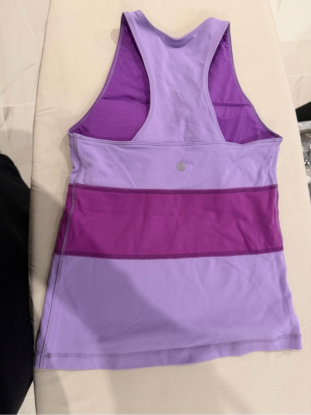 Lilac lululemon XS Wrap-Front Tank with Magenta Waist Band - Women's Active Top - Picture 3 of 4